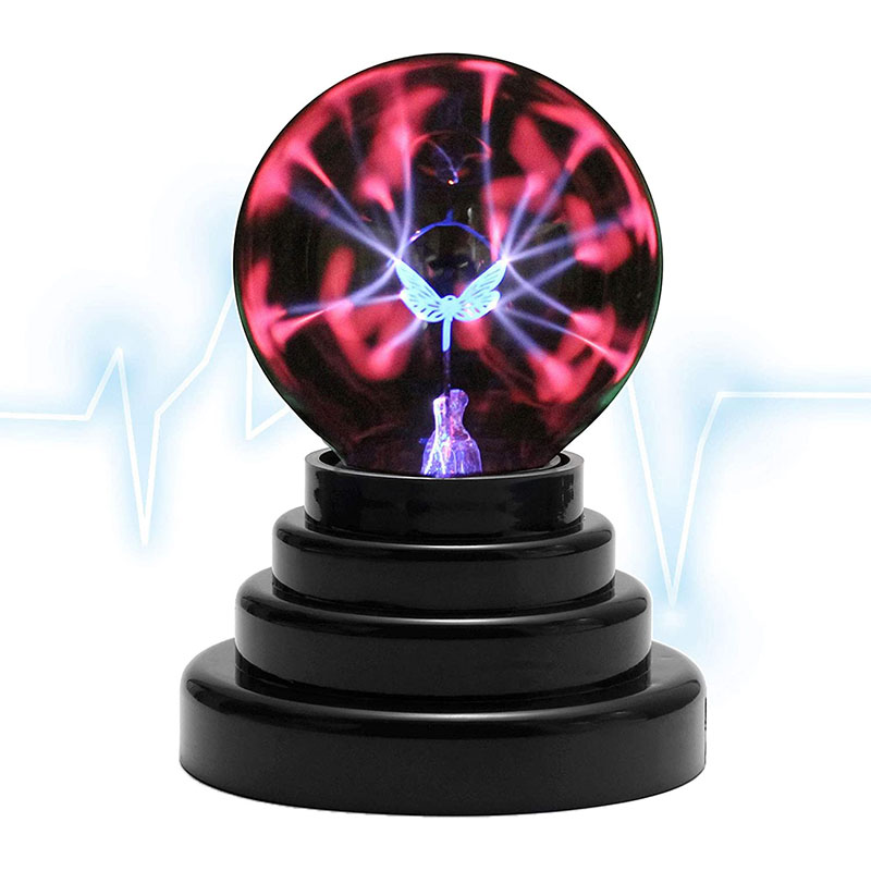 3 Inch Plasma Ball na may Butterfly Wick