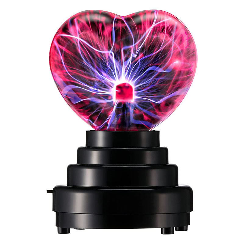 3 Inch Plasma Ball na may hugis-puso na Salamin