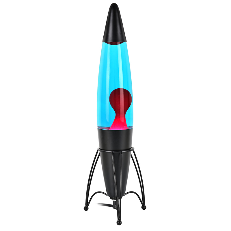 Blue Lava Lamp na may Socket Shape