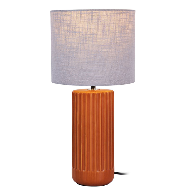 Ceramic LED Table Lamp na may Fabric Shade