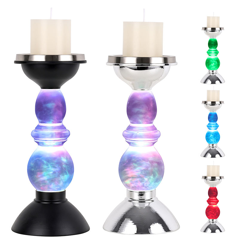 Maulap na Night Light na may Candle Shade