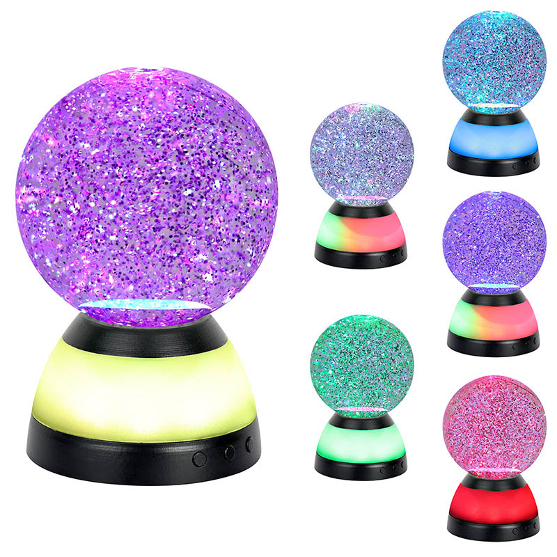 Color Changing Liquid Glitter Night Light na may Baterya