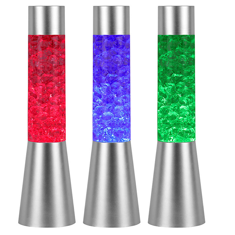 Nagbabagong Kulay ng Liquid Glitter Night Light na May Hugis na Parang Yelo