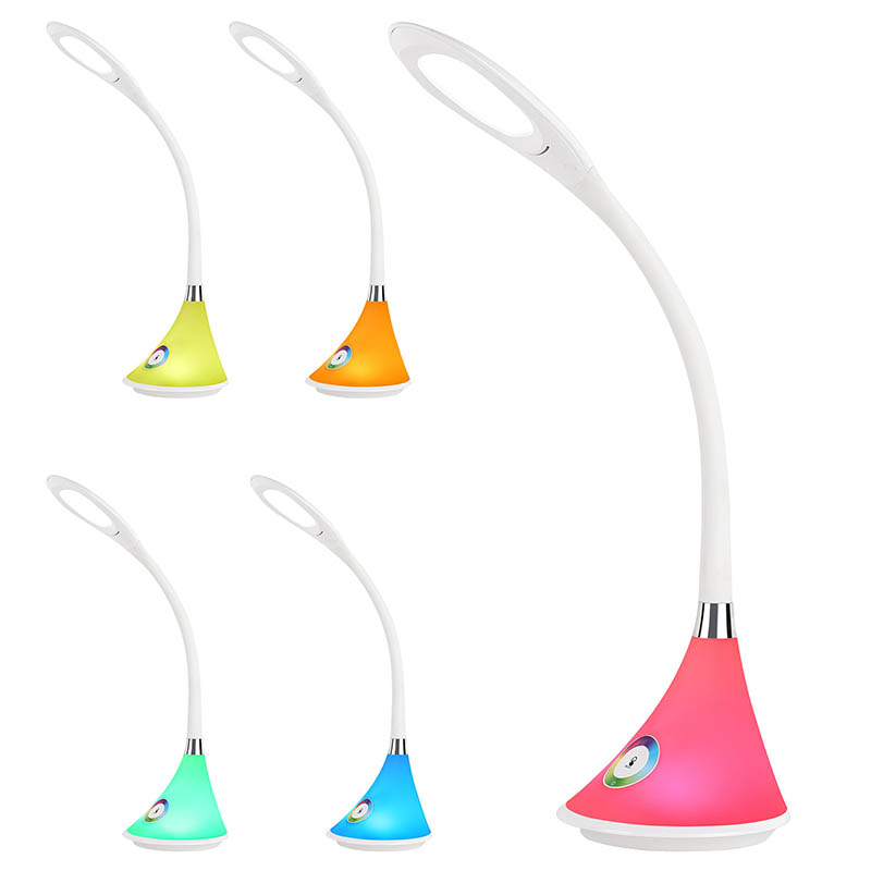 Dragonfly LED desk lamp na may RGB base
