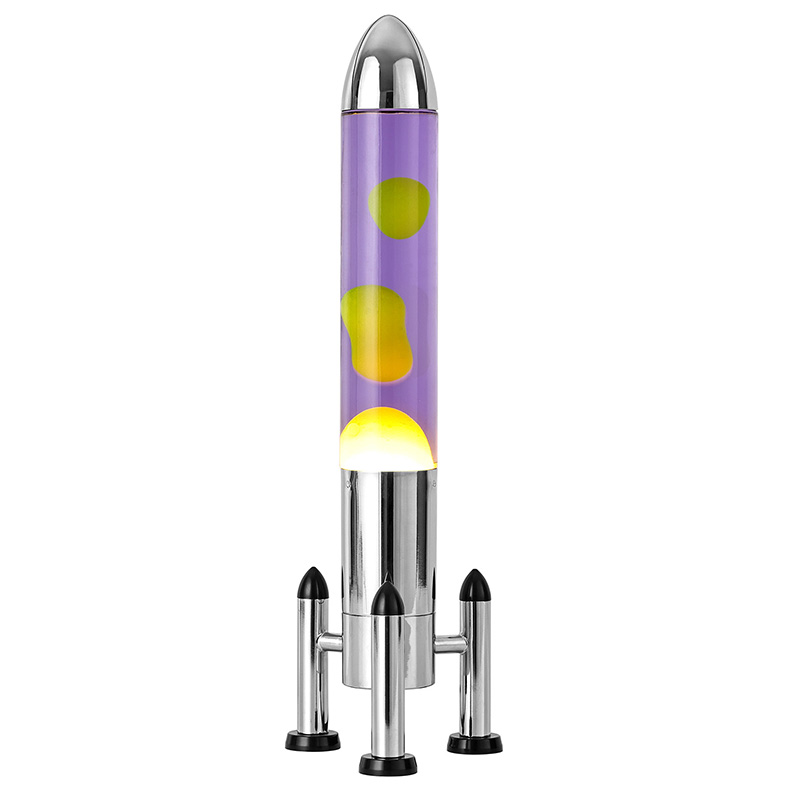 Malaking LED Lava lamp na may rocket shade