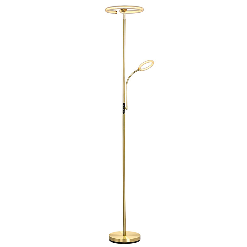 Luxury Gold na led floor lamp para sa sala