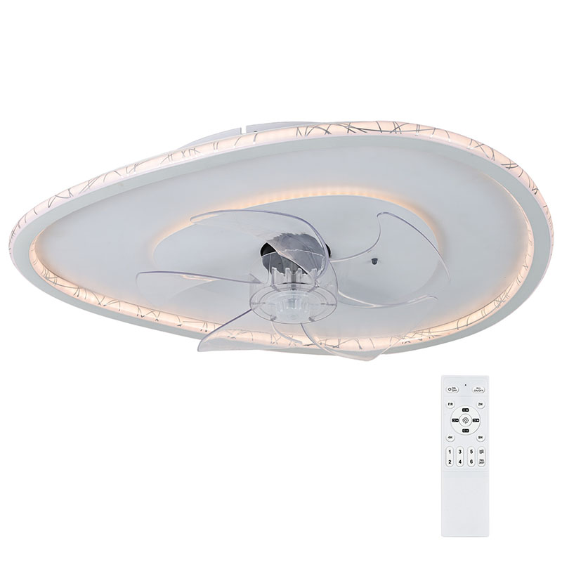 Modernong LED Ceiling Lamp na may Dimmer Fan