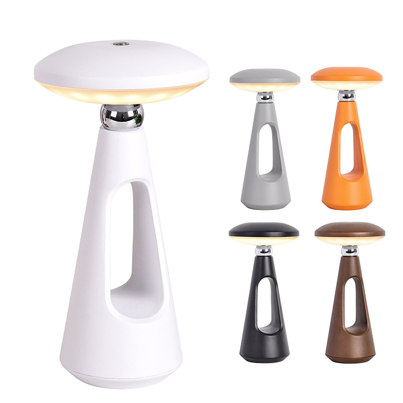 Mushroom LED Desk Lamp na may Rechargable na Baterya