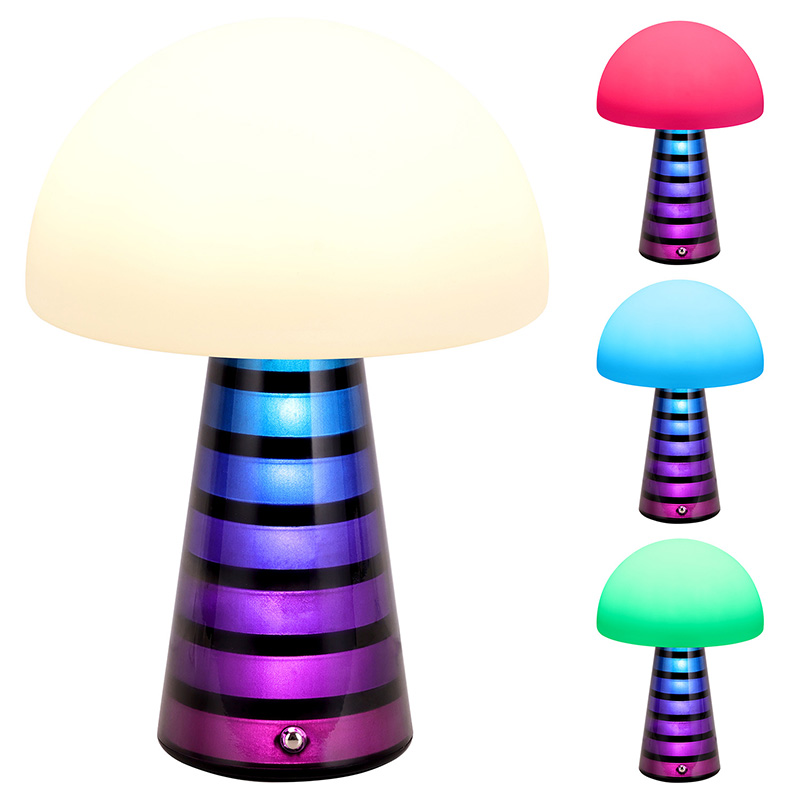 Mushroom neon mutil-color table lamp