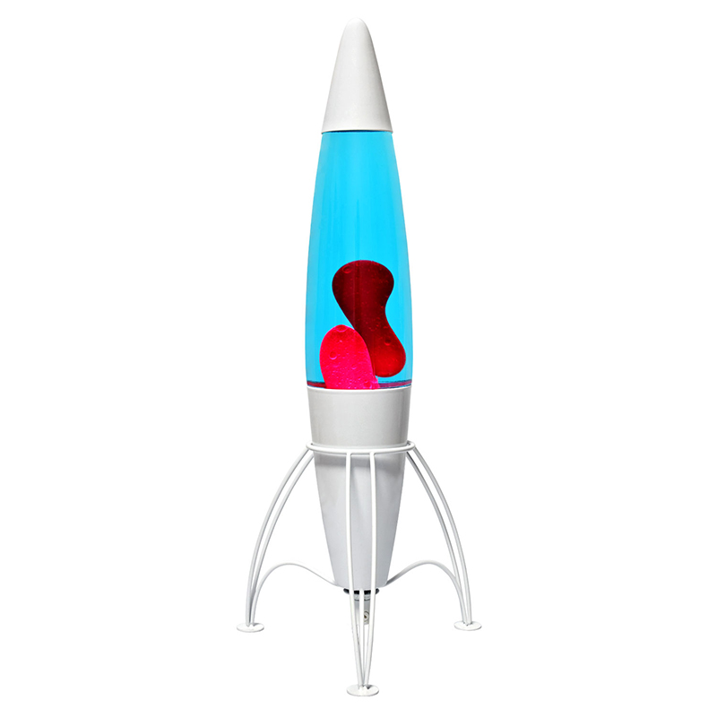 Red Lava Lamp na may Socket Shape