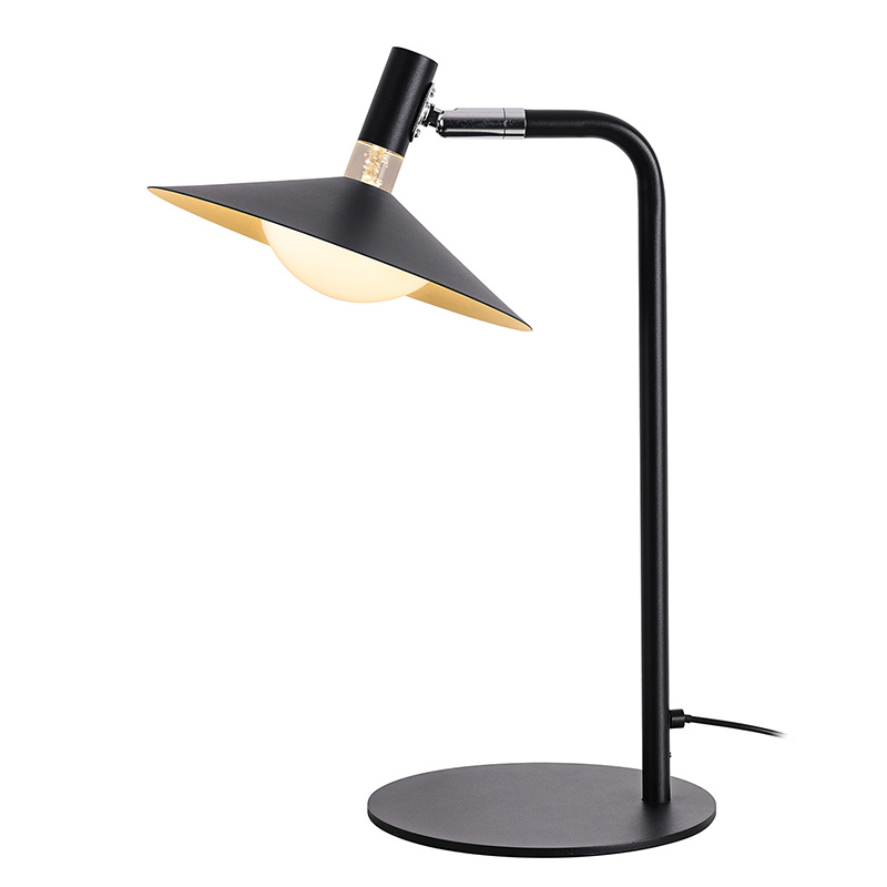 Retro Industrial Metal Desk Lamp na may Warm Light