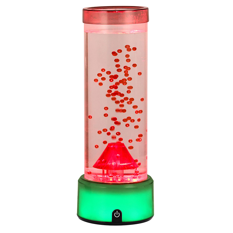 RGB Color-Change Volcano Lamp na may Dekorasyon na Jellyfish