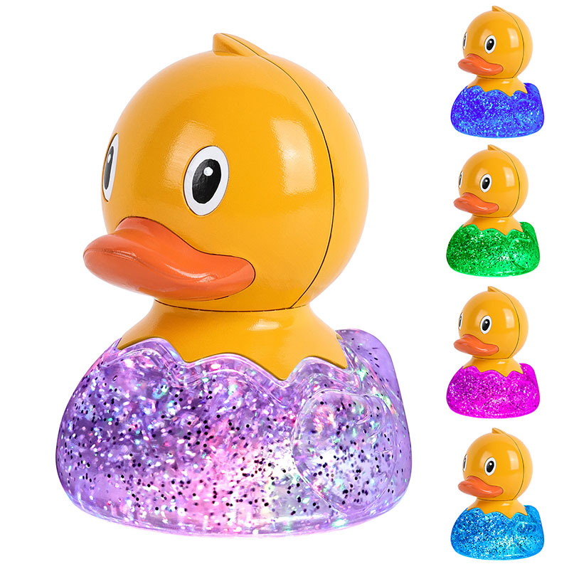 RGB Duck Lamp na may Glitter Liquid