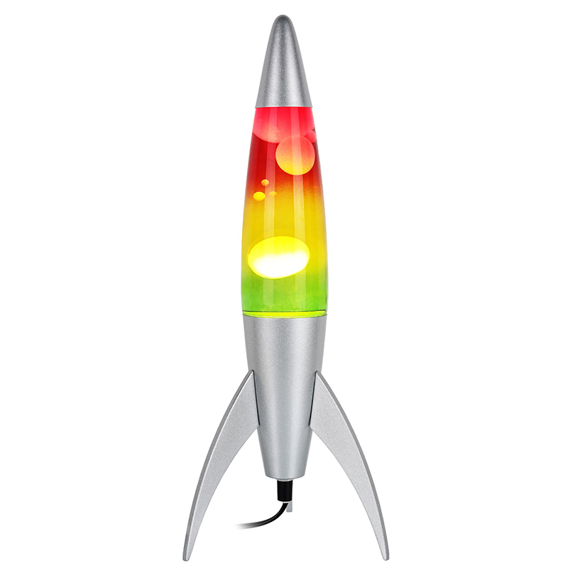 Yellow Lava Lamp na may Socket Shape